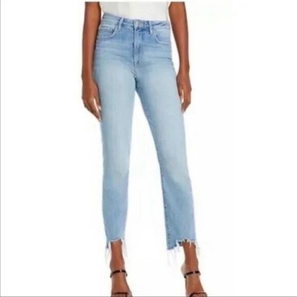 L’AGENCE NWOT Harlem high rise skinny Tahoe raw hem jeans - Picture 1 of 12